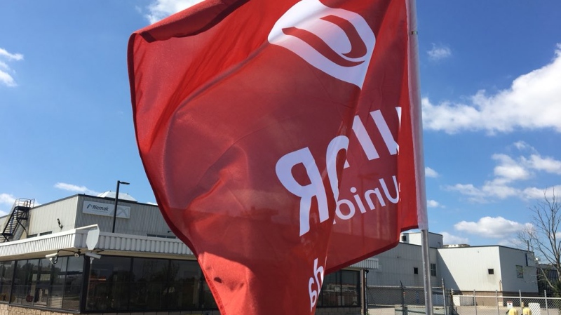 Unifor has taken over the Nemak plant by setting up blockades at the entrances to the facility in protest of a planned closure. (Ricardo Veneza/CTV Windsor)