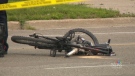 A man has died following a crash involving a motorized bicycle last month. 