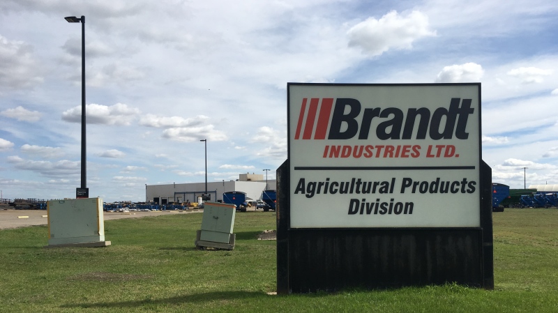 The Brandt Agricultural Products Division building is shown in this file photo. (Cole Davenport/CTV News)