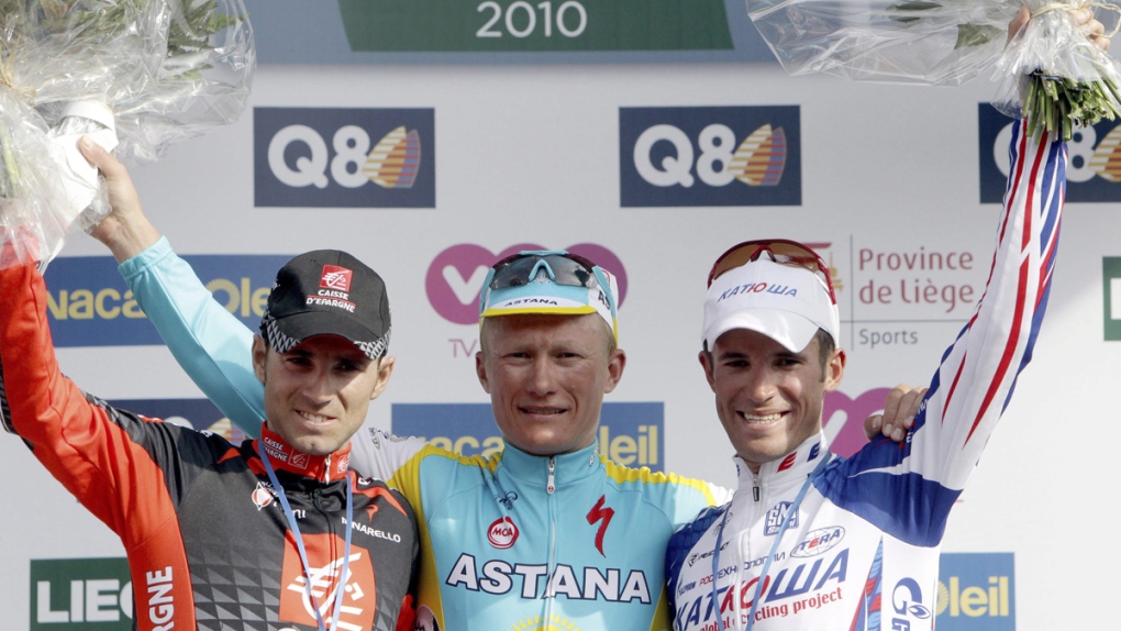Valverde, Vinokourov and Kolobnev