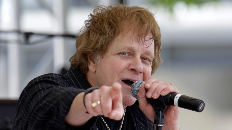 In this May 22, 2010 file photo, Eddie Money performs on the first day of qualifications for the Indianapolis 500 auto race at the Indianapolis Motor Speedway in Indianapolis. Family members have said Eddie Money has died on Friday, Sept. 13, 2019. (AP Photo/Darron Cummings)
