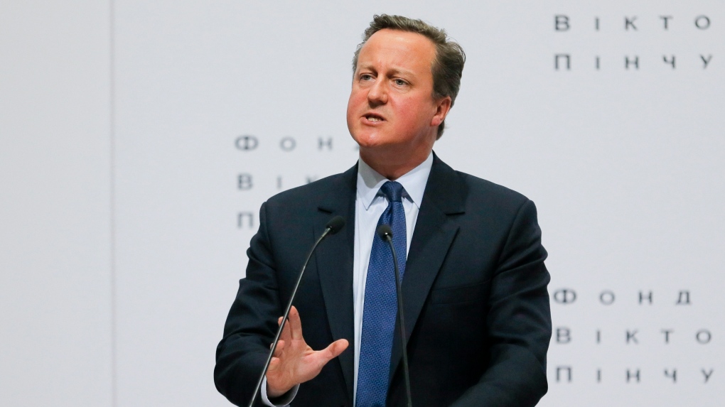 Britain's former Prime Minister David Cameron