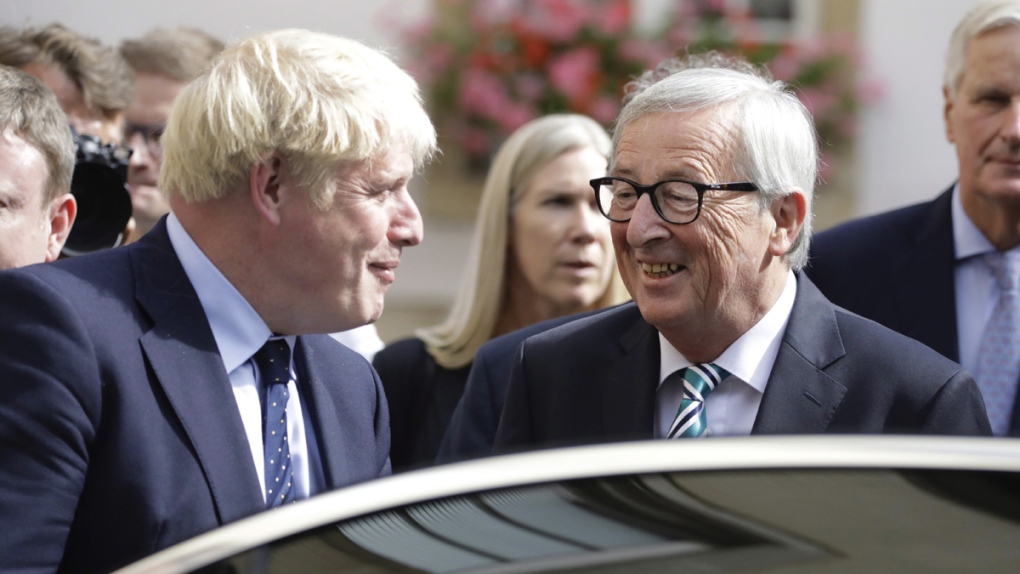 Boris Johnson, left, and Jean-Claude Juncker