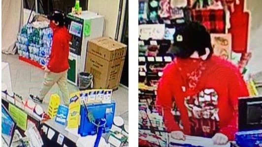 Police say a man entered the Circle K Convenience Store on McNaughton Avenue in Wallaceburg. (Courtesy Chatham-Kent police)