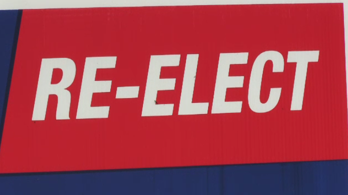 An election sign