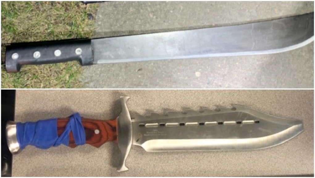 Lethbridge machete and knife
