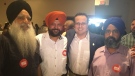 Irek Kusmierczyk (second from left) winds Liberal nomination in Windsor-Tecumseh on Tuesday, Sept. 17, 2019. (Chris Campbell / CTV Windsor)