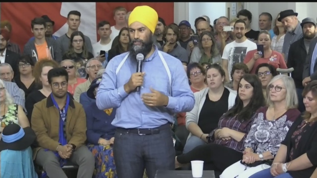WATCH: Federal NDP Leader Jagmeet Singh tells Sudbury audience how he would like to make life more affordable for Canadians.