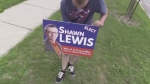 Shawn Lewis campaign sign