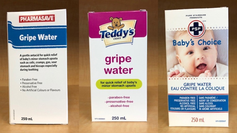 Gripe Water natural baby health products sold at some major Canadian retailers have been recalled. (Health Canada)