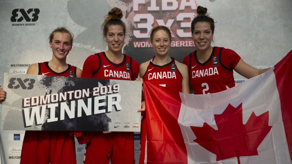 Team Canada FIBA 3x3 winners