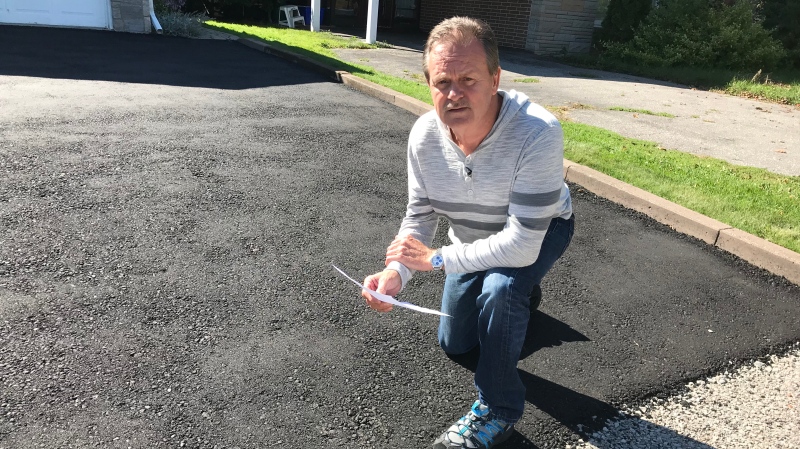 A Richmond Hill man says he feels scammed after he paid someone to pave his driveway, but the job was never completed. (Pat Foran/CTV News Toronto)