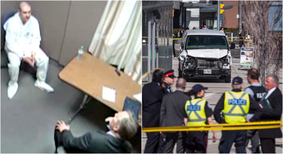 Toronto van attack video police
