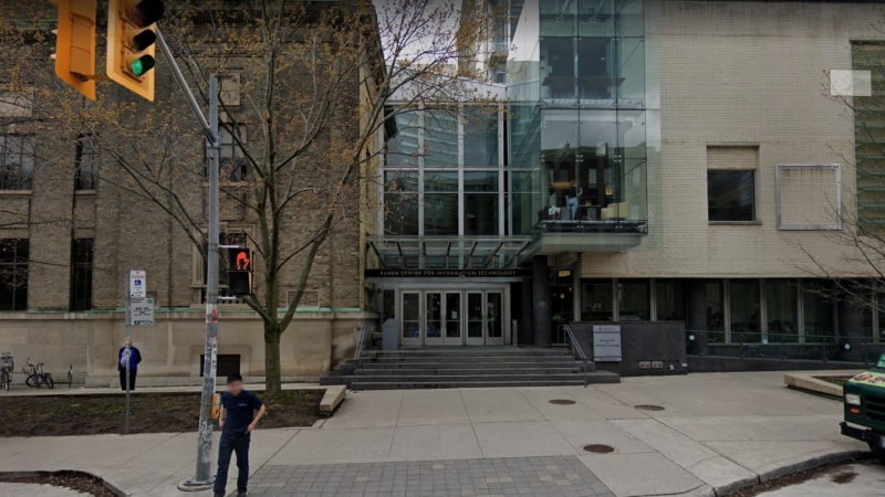 The Bahen Centre for Information Technology is shown in this Google Street View image. 
