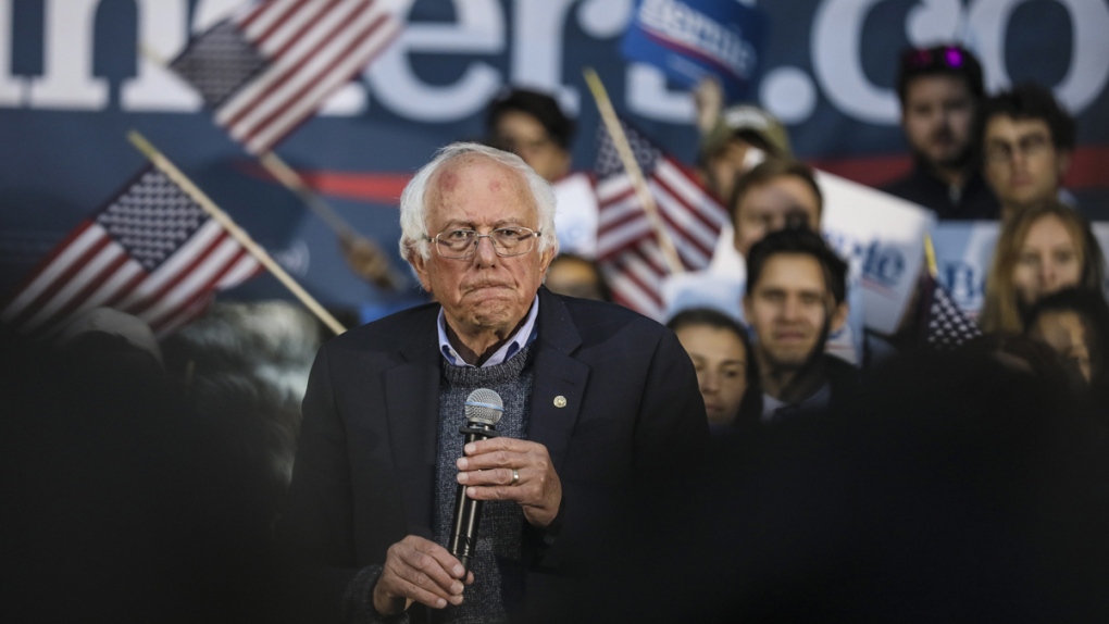 Bernie Sanders at a campaign event