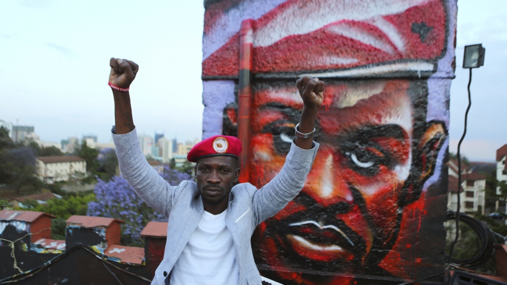 Pop star-turned-opposition lawmaker Bobi Wine