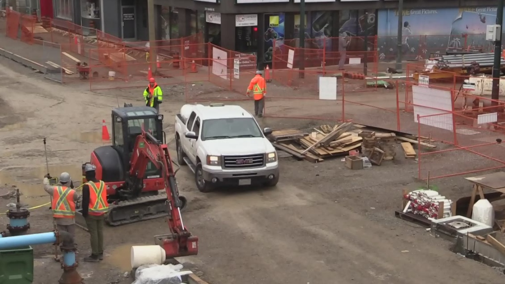 Dundas Place construction