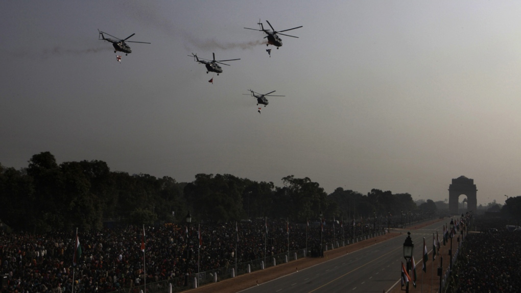 Mi-17 helicopters in New Delhi