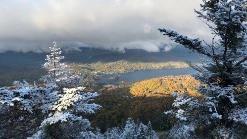 Snow on the summit of Mont-Tremblant
