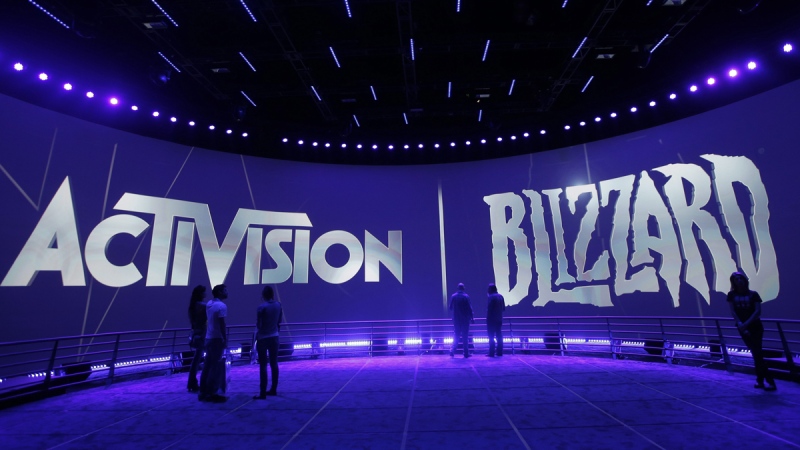 The Activision Blizzard Booth during the Electronic Entertainment Expo in Los Angeles, on June 13, 2013. (Jae C. Hong / AP)
