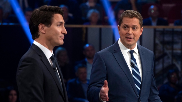 Justin Trudeau and Andrew Scheer