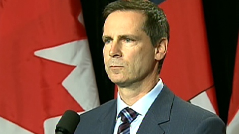 Ontario Premier Dalton McGuinty speaks during a press conference at Queen's Park in Toronto, Tuesday, Sept. 1, 2009.