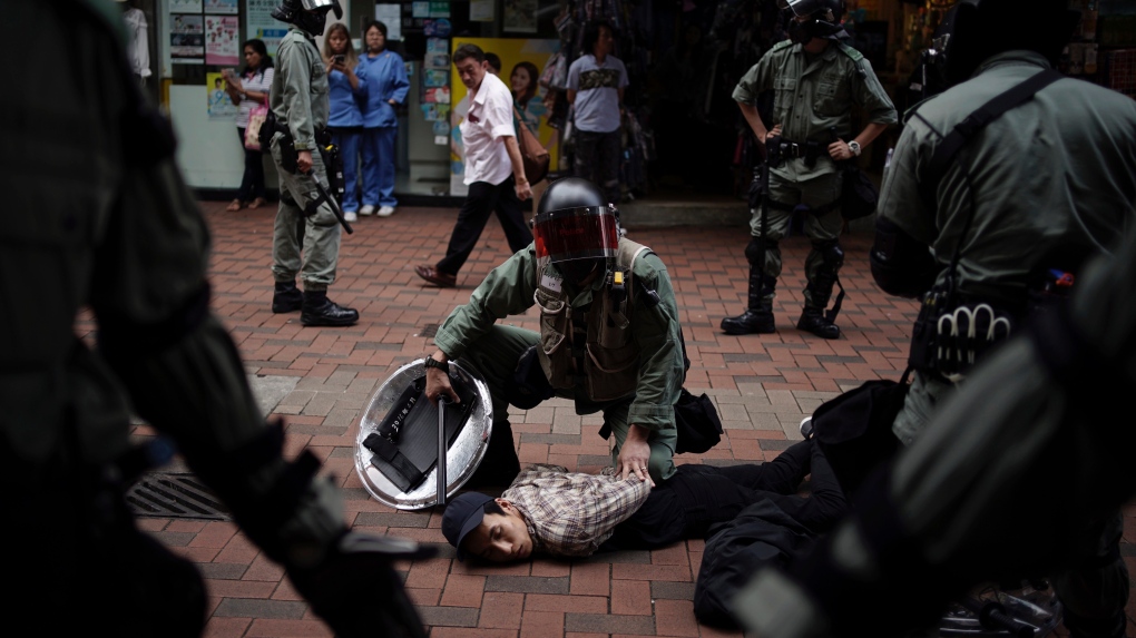 Hong Kong protest arrest