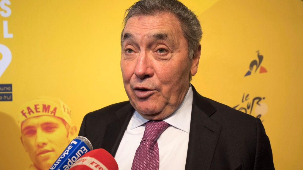 Eddy Merckx hospitalized after bike crash