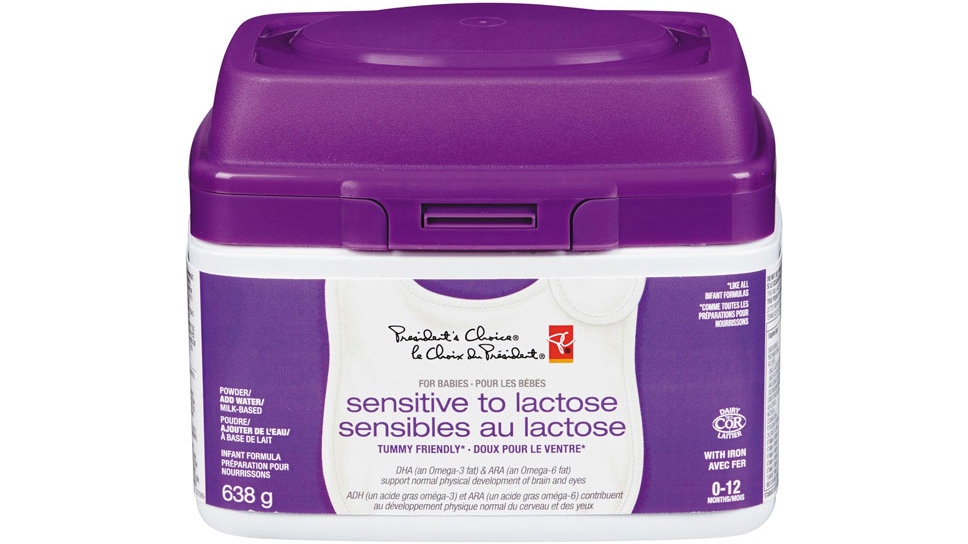 Lactose-sensitive baby formula