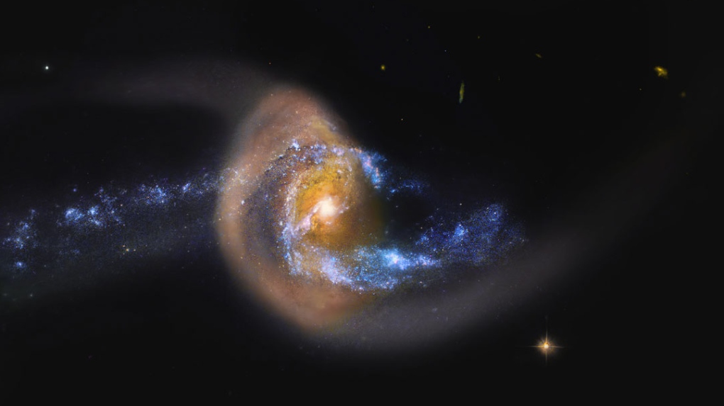 NGC 7714 galaxy