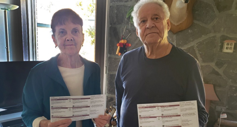 Franco and Lyse Arnone were turned away from a polling station Monday morning, unable to cast their ballots in a very close election. 