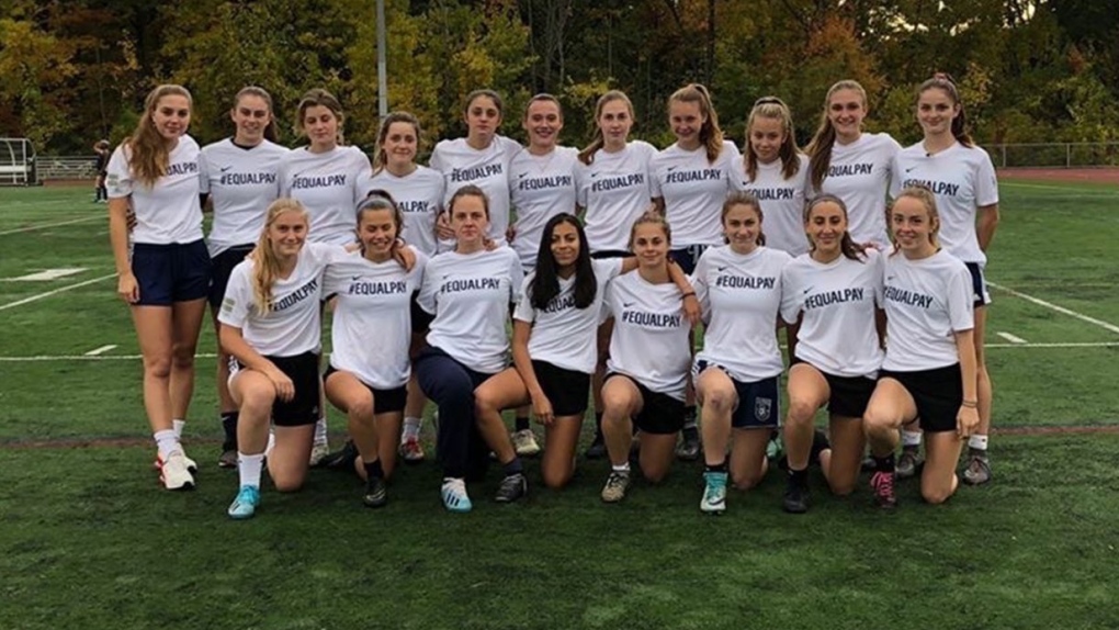Burlington High School girls soccer team