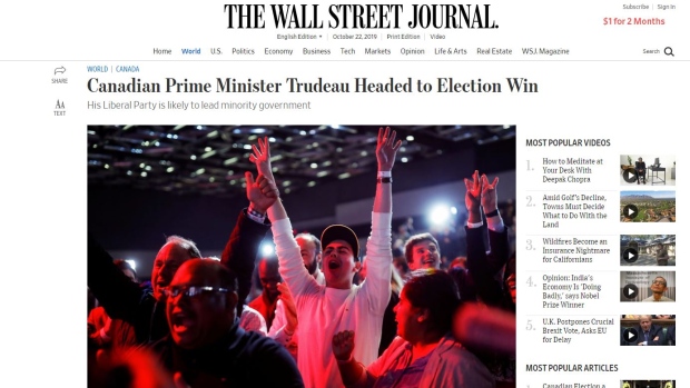 The Wall Street Journal on Canada's election.