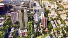 Concept art of tower proposed for Garneau neighbourhood at 86 Avenue and 110 Street. Tuesday Oct. 22, 2019 (Sean Amato/CTV News Edmonton)