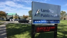 Lambton Public Health headquarters in Sarnia, Ont. are seen on Wednesday, Oct. 23, 2019. (Bryan Bicknell / CTV London)