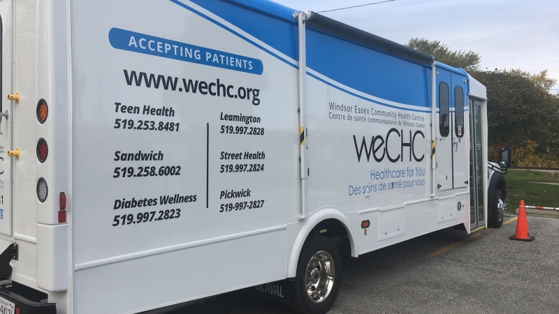 The Windsor Essex Community Health Centre (weCHC) has officially launched the area's first mobile clinic in Windsor, on Thursday, Oct. 24, 2019. (Bob Bellacicco / CTV Windsor)