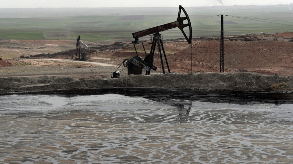 An oil field in Rmeilan, Hassakeh province, Syria