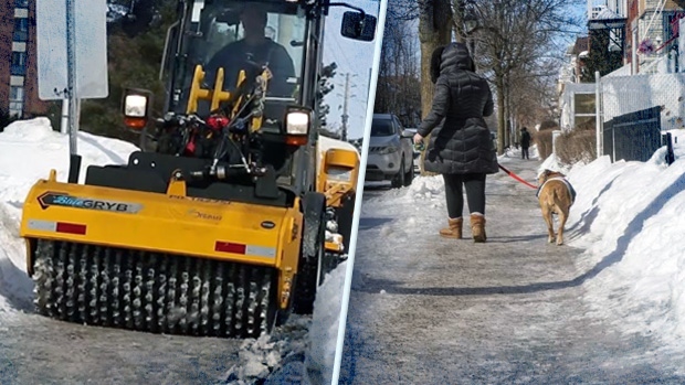 Clearing ice and snow from sidewalks this winter 