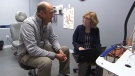 Sue Tobin, a nurse practitioner and clinical director in Ingersoll, Ont., meets with physician consultant Dr. Rob Hiemstra. 