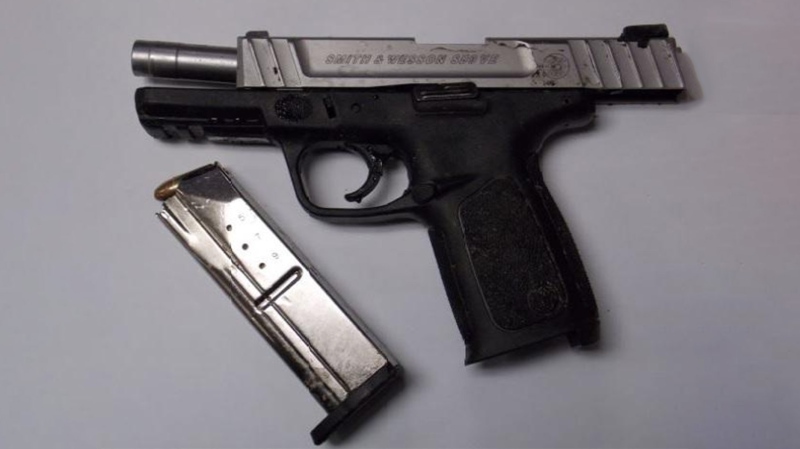 A handgun was seized by Windsor police after an investigation. (Courtesy Windsor police)