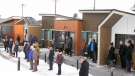 The tiny home village built for homeless veterans in Calgary, Alberta. 