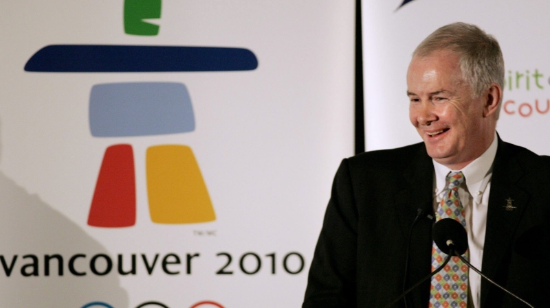 John Furlong, VANOC's CEO laughs as he gives a luncheon speech at the Vancouver Board of Trade Wednesday October 25, 2006. John Furlong still sees the signature of the 2010 Olympic Games scrawled across Vancouver as he walks through the city's downtown. It's not just the cauldron where tourists gather for selfies or the one-time athletes' village that's transformed into a bustling urban neighbourhood. The former president and CEO of the Vancouver Olympics organizing committee still feels the energy of the Games when people come up to him on the street, wanting to share their memories. THE CANADIAN PRESS/Chuck Stoody