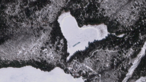 Heart Lake, near Ompah, Ont. is seen in this image from Google Maps. (Google Maps) 