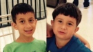Jonathan Bastidas, 12, (left) and Nicolas Bastidas, 9, (right) are seen in this composite image. (Supplied) 