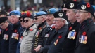 Veterans participate in the National Remembrance Day Ceremony at the National War Memorial in Ottawa, Monday, November 11, 2019. THE CANADIAN PRESS/Adrian Wyld