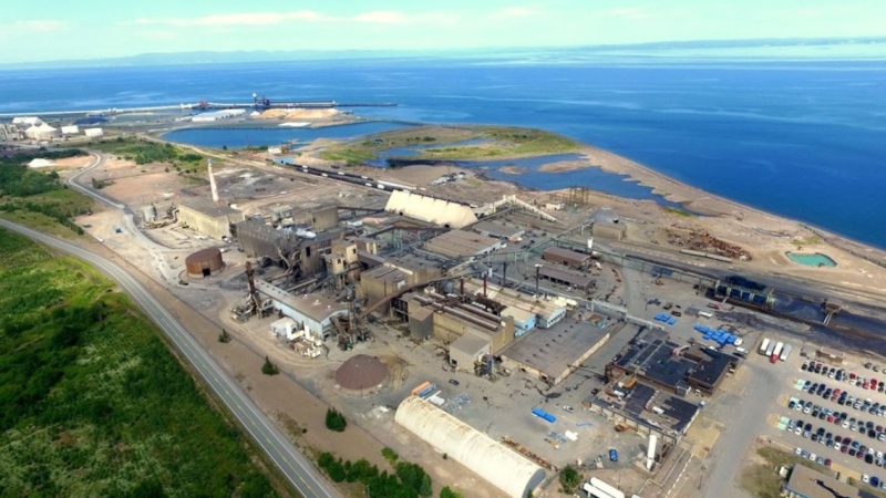 The Brunswick Lead Smelter in Belledune, N.B. is pictured in this image taken from Google Maps. (Google Maps)