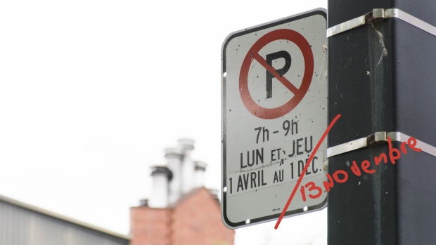 Montreal borough lifts some parking restrictions because of early winter weather - CTV News