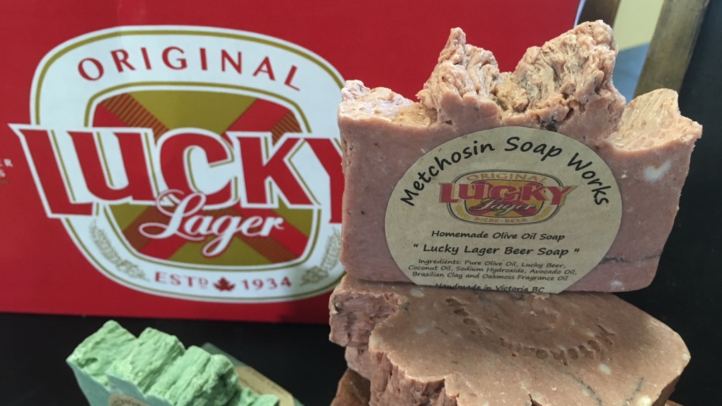 lucky beer soap