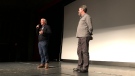 (From left to right) Rod MacLeod and Matt Gallagher attend the third annual Hot Docs Showcase in Sault Ste. Marie and answer questions about their documentary, Prey. November 13, 2019 (Nicole Di Donato/CTV Northern Ontario)