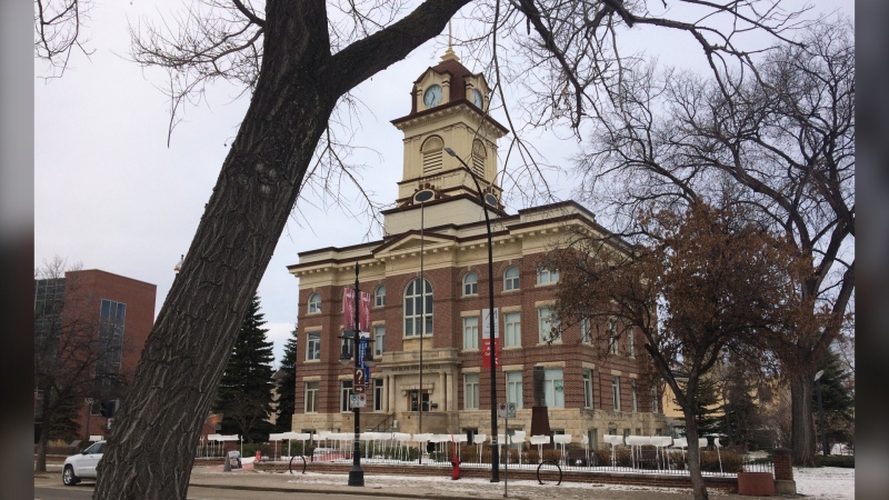 The former St. Boniface City Hall (Jamie Dowsett/CTV News.) 